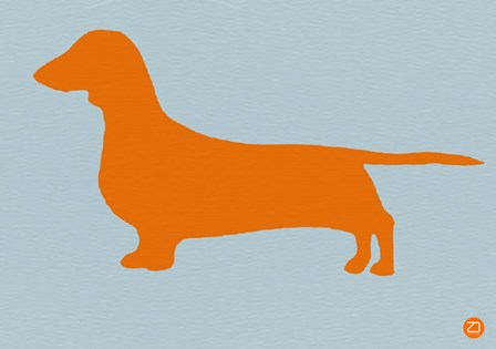 Dachshund Orange by Naxart art print