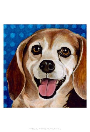 Dlynn&#39;s Dogs - Zach by Dlynn Roll art print