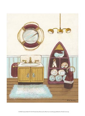 Nautical Bath II by Wendy Russell art print