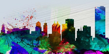 Buffalo City Skyline by Naxart art print