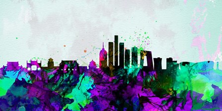 Beijing City Skyline by Naxart art print