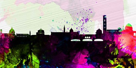 Florence City Skyline by Naxart art print