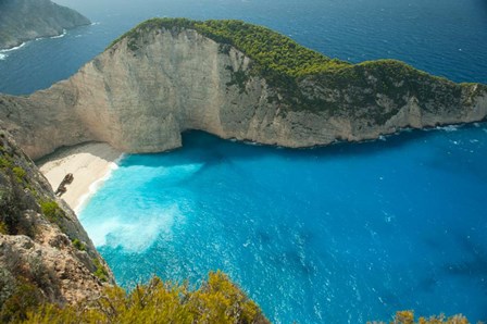 Shipwreck Bay, Zakynthos, Ionian Islands, Greece by Panoramic Images art print