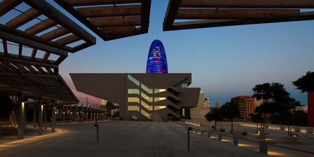 Museum in a City, Disseny Hub Barcelona, Spain by Panoramic Images art print