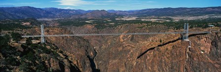 Royal Gorge Bridge, Arkansas River, CO by Panoramic Images art print