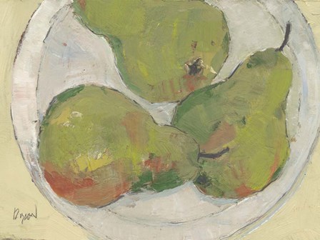 Plate with Pear by Sam Dixon art print