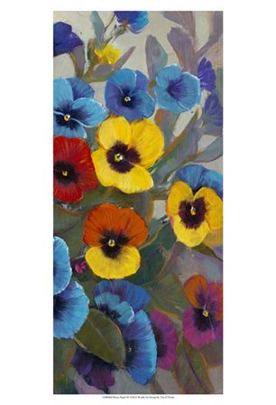 Pansy Panel III by Timothy O&#39;Toole art print