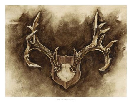 Rustic Antler Mount I by Ethan Harper art print