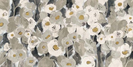 Velvety Florals Neutral by Silvia Vassileva art print