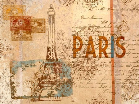 Paris Postcard by SD Graphics Studio art print