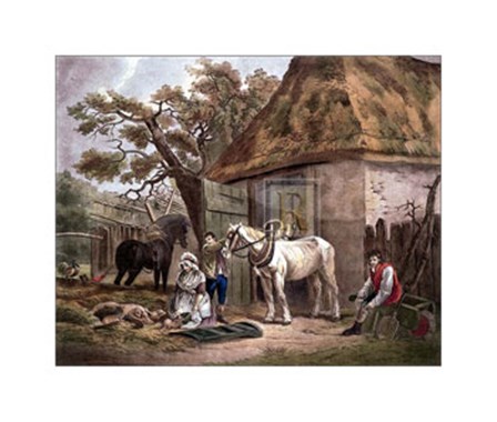 Feeding the Pigs by George Morland art print