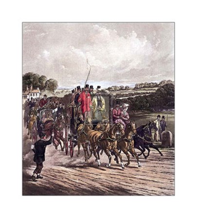 Going to the Derby by Henry Alken Jr. art print