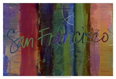 Abstract San Francisco by Sisa Jasper art print