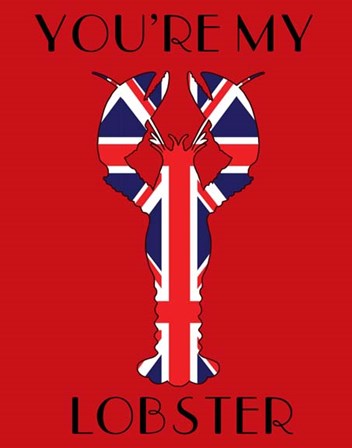 Union Jack You&#39;re My Lobster by Fab Funky art print