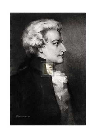 Mozart (B) by Fritz Rumpf art print