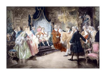 Bolingbroke Taking Leave of Louis XV by V. De Paredes art print