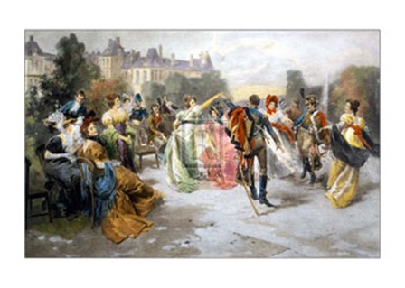 Dance At the Imperial Court by V. De Paredes art print