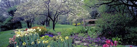 Country garden, Old Westbury Gardens, Long Island by Richard Berenholtz art print