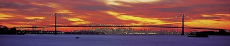 Queensboro and Manhattan Bridge, New York City by Richard Berenholtz art print