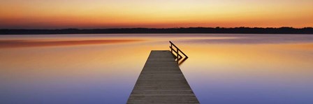 Boardwalk, Bavaria, Germany by Frank Krahmer art print