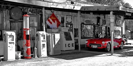 Vintage Gas Station on Route 66 by Vadim Ratsenskiy art print