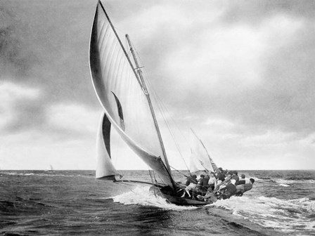 Under sail, Sydney Harbour art print