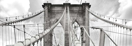 Morning on Brooklyn Bridge, NYC art print