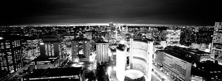 Toronto, Ontario, Canada BW by Panoramic Images art print