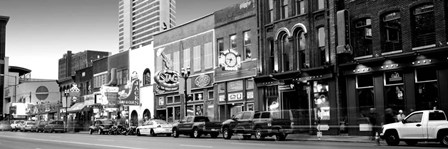 Street scene at dusk, Nashville, Tennessee by Panoramic Images art print