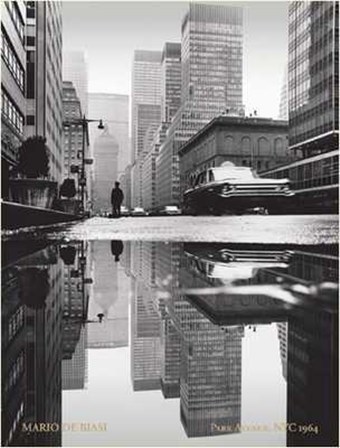 Park Avenue NYC 1964 by Mario De Biasi art print