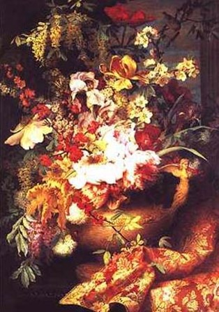 caroline Escallier - Panneau de Fleurs Dans un Vase by Marie-Caroline Escallier art print