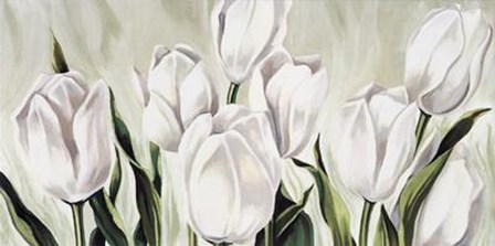 Tulipani Bianchi by Lisa Corradini art print