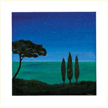 Notturno Mediterraneo I by Maria Grazia Luffarelli art print