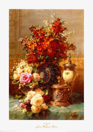 baptiste Robie - Fleurs Sur une Table by Jean-Baptiste Robie art print