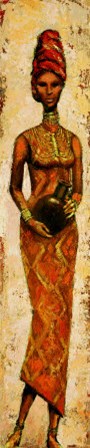 African Woman II by T. Halley art print