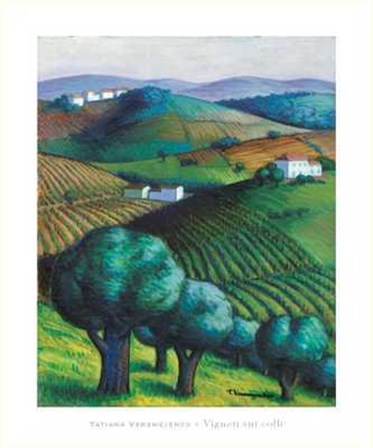 Vigneti Sui Colli by Tatiana Veremejenco art print