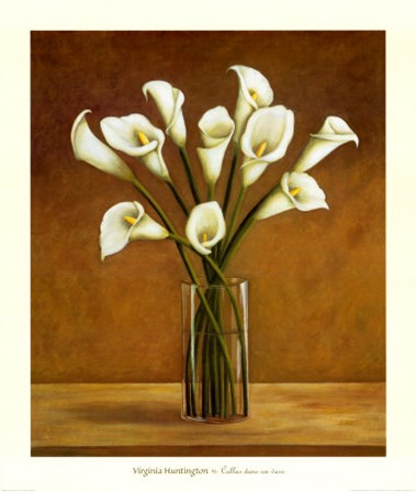 Callas Dans un Vase by Virginia Huntington art print