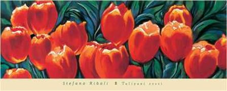 Tulipani Rossi by Riboli Stefano art print