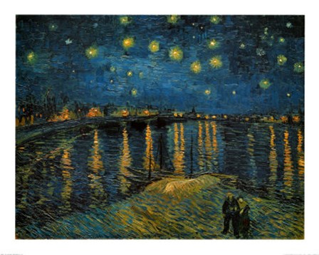 Starry Night over the Rhone, c.1888 by Vincent Van Gogh art print