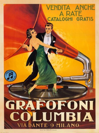 Grafofoni Columbia 1920 art print