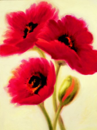 Red Poppies by P. Benson art print