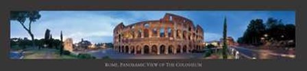 Rome Panoramic of Colosseum by Emanuele Brambilla art print