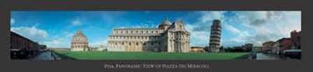 Pisa - Panoramic Piazza Dei Miracoli by Marco Mandibola art print