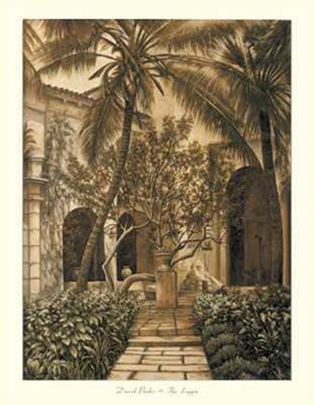 David Parks - Loggia Size 27.5x35.5 by David Parks art print