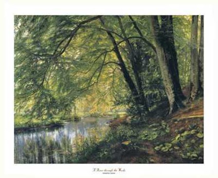 River Through the Woods by Christian Zacho art print