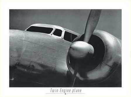 Twin Engine Plane 1942 art print