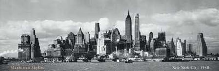 Manhattan Skyline, NYC, c.1940 art print