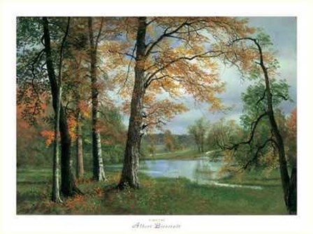 Quiet Pond by Albert Bierstadt art print