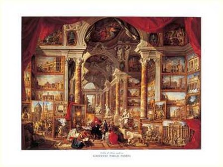 Vedute di Roma Moderna by Giovanni Pannini art print