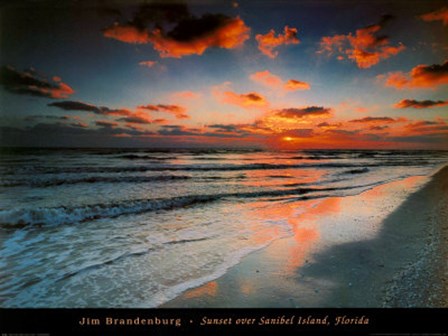 Sunset Over Sanibel Island Florida by Jim Brandenburg art print